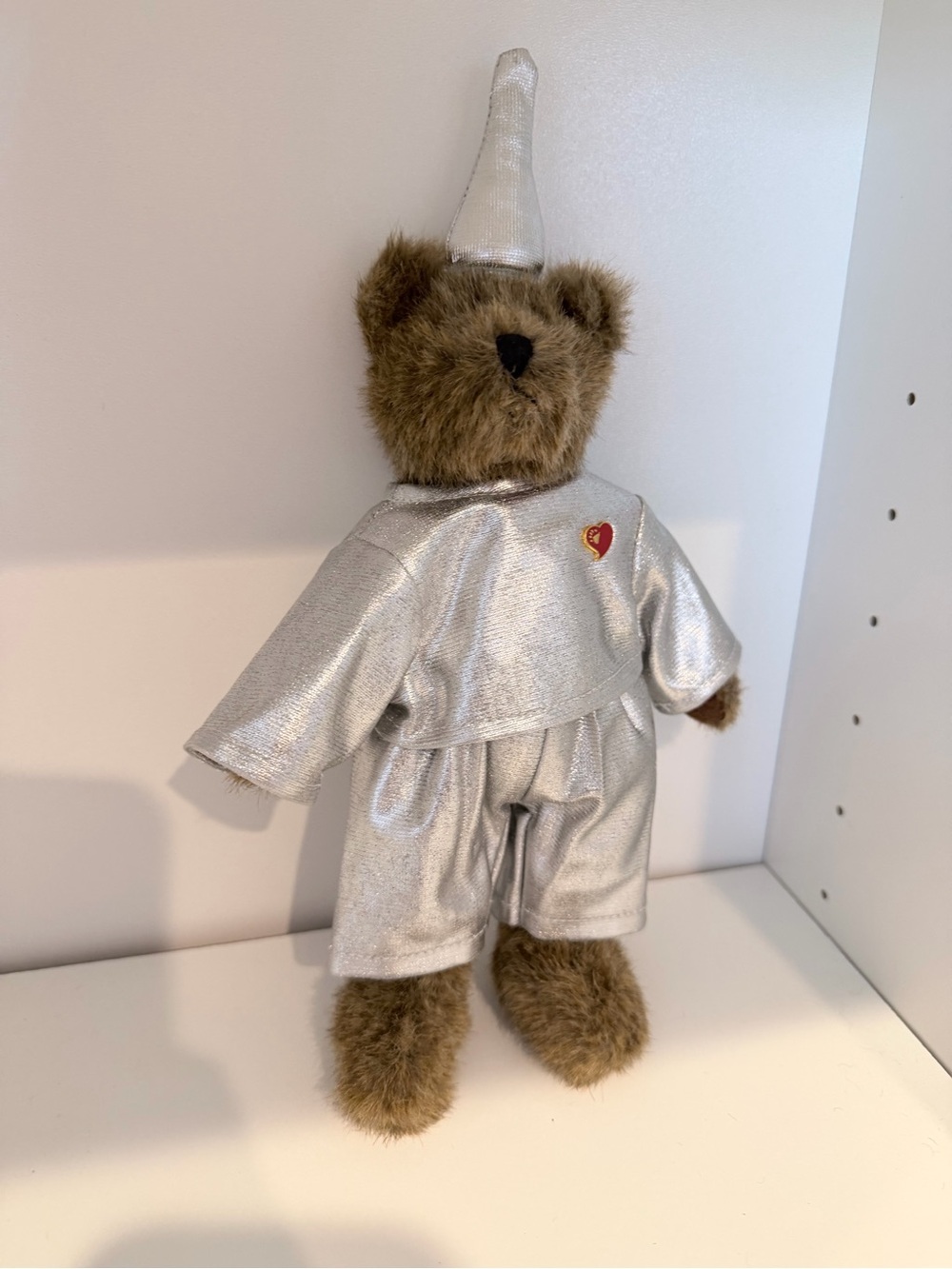 Boyds Bears Tinman Wizard of Oz Plush Bear 2004 Silver 8”
